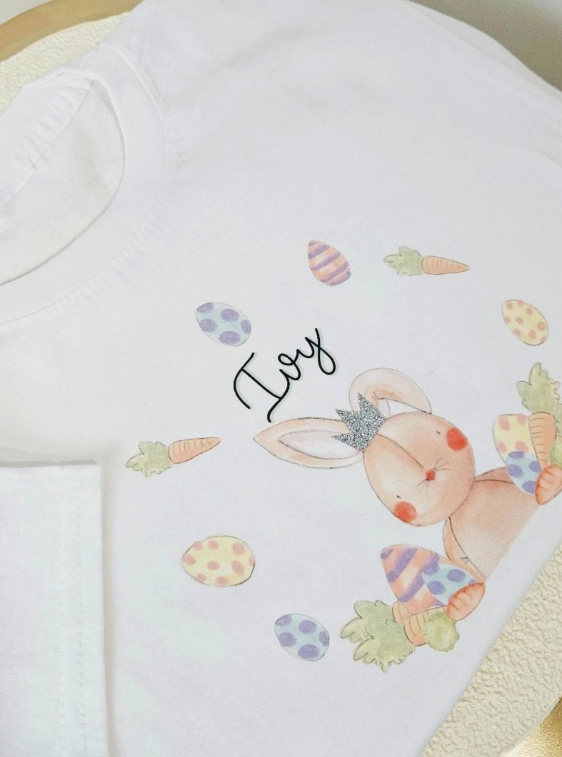 Personalised Easter bunny t shirt