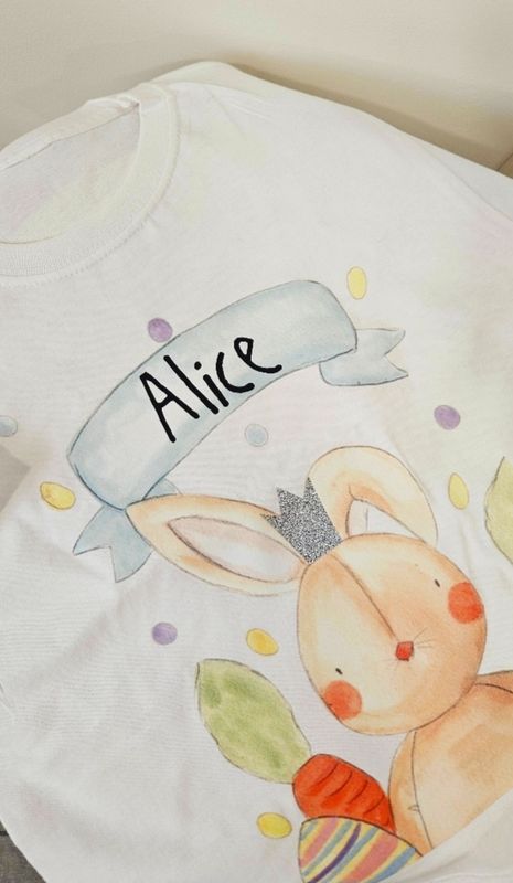 Personalised Easter bunny t shirt