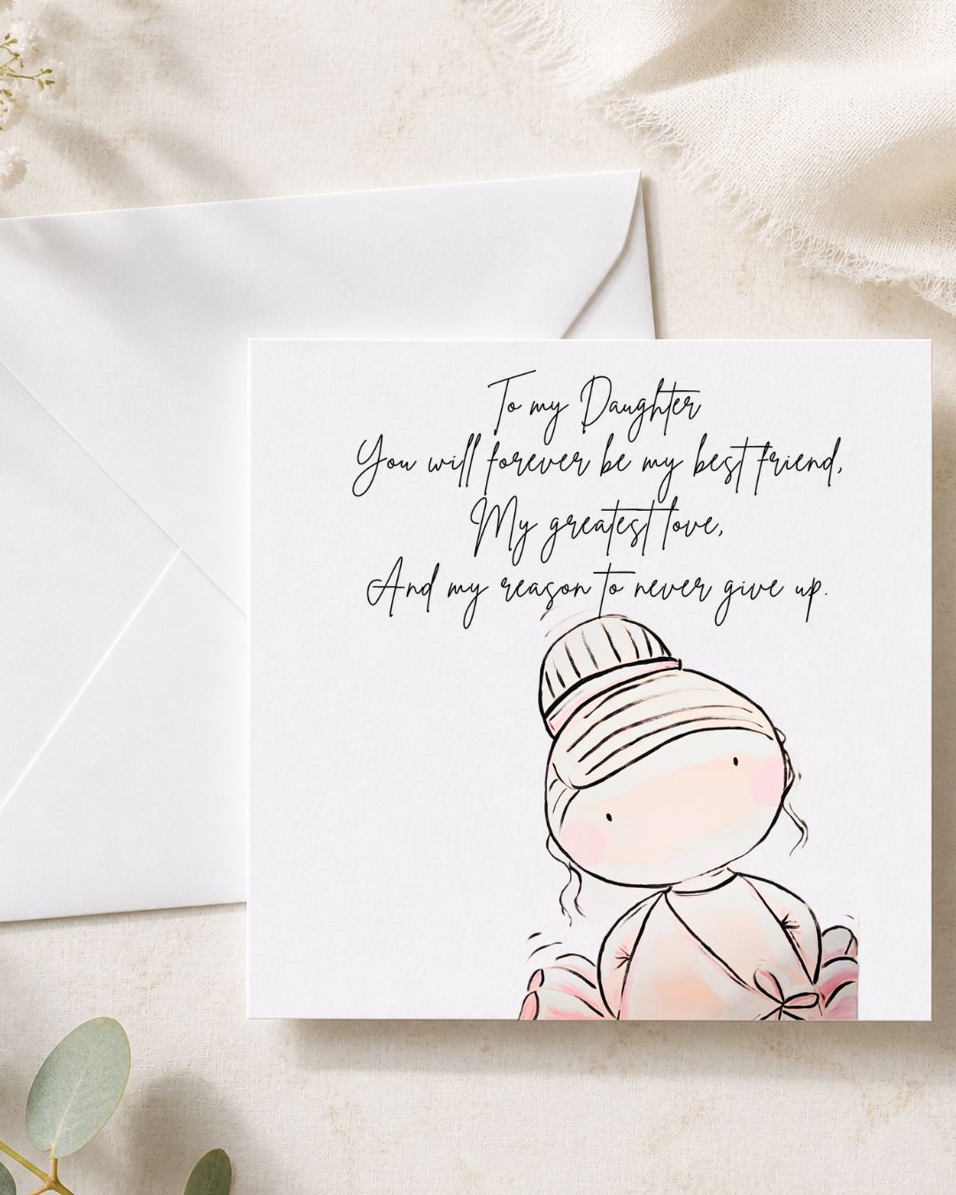 To my Daughter card 