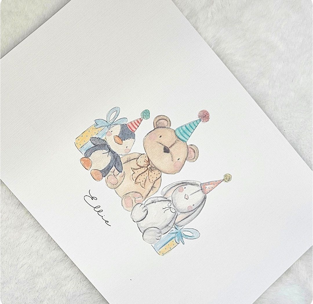 Personalised Bear print