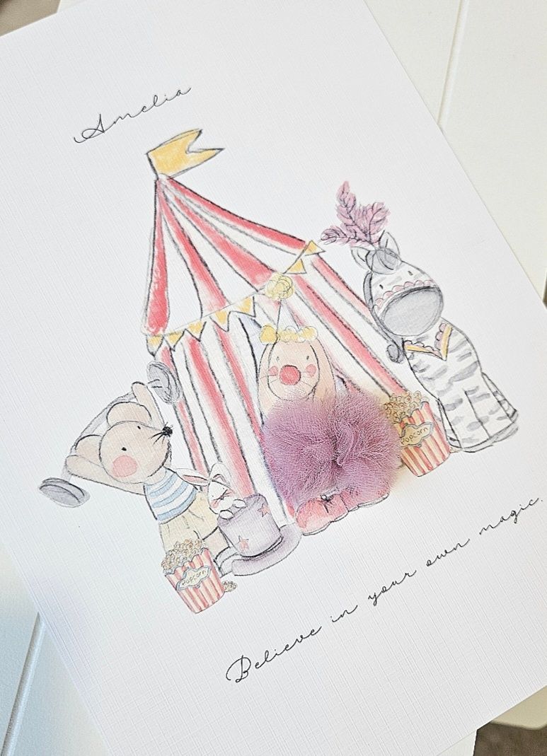 Personalised Circus Print