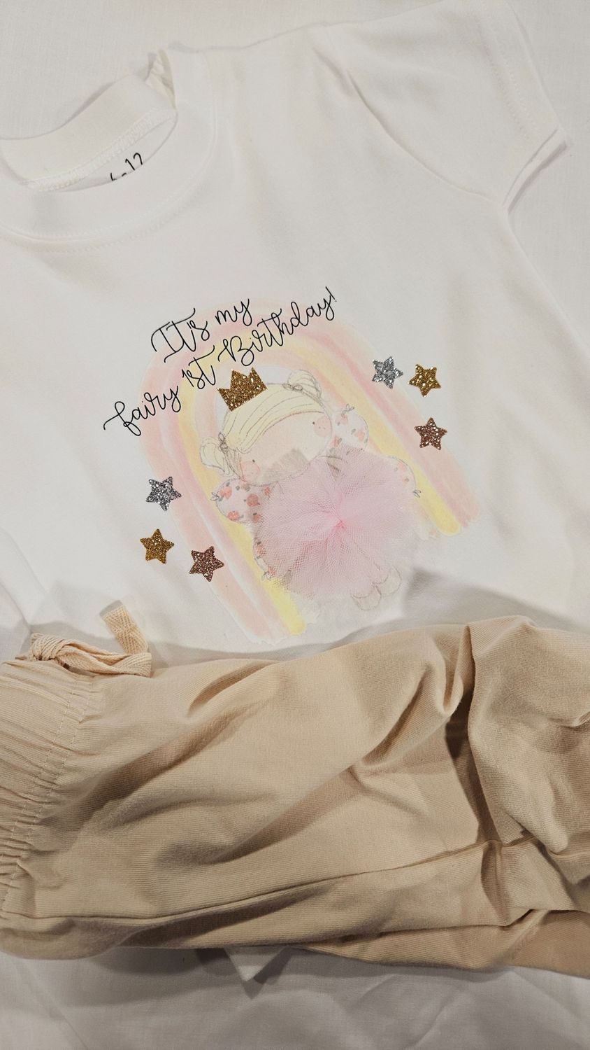 Fairy 1st birthday pyjamas 6 to 12 months Fairy 1st birthday pyjamas 6 to 12 months