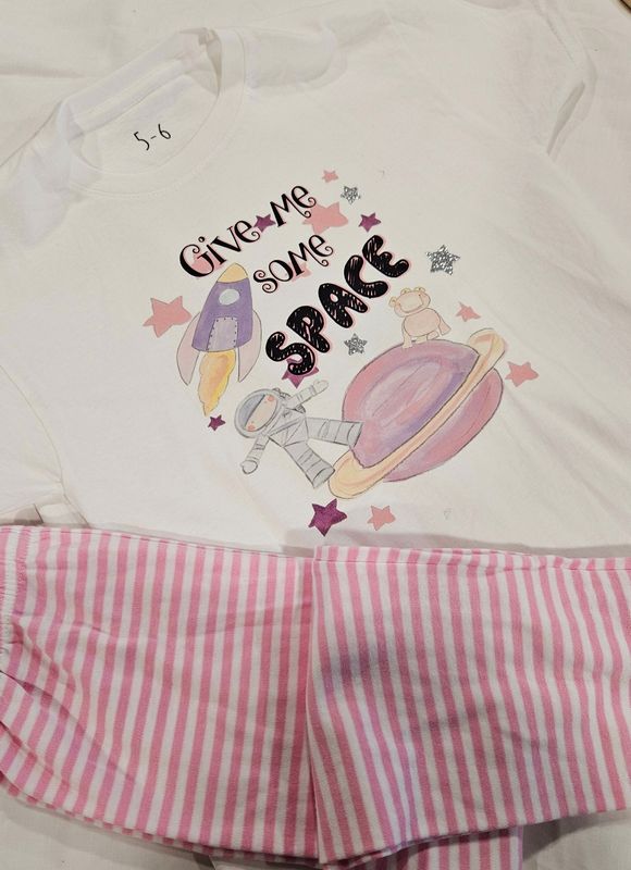 Girls give me some space pjs 1 to 2 years
