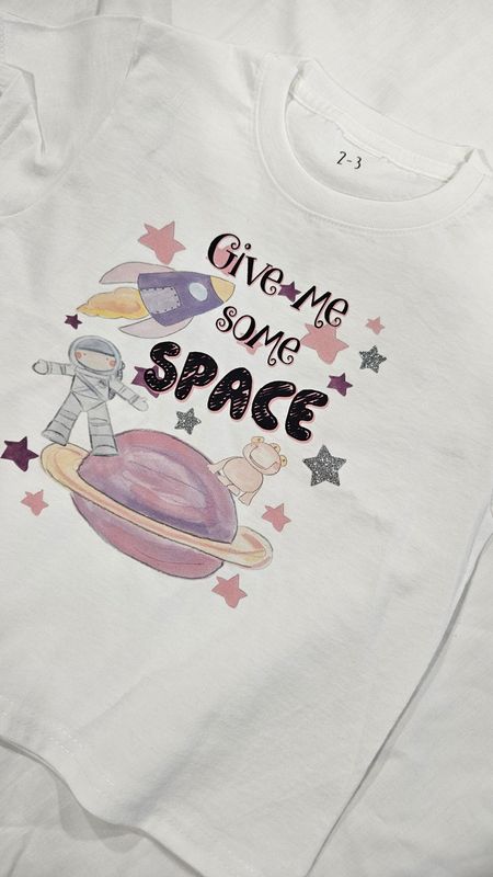 Girls give me some space tshirt 5 to 6 years