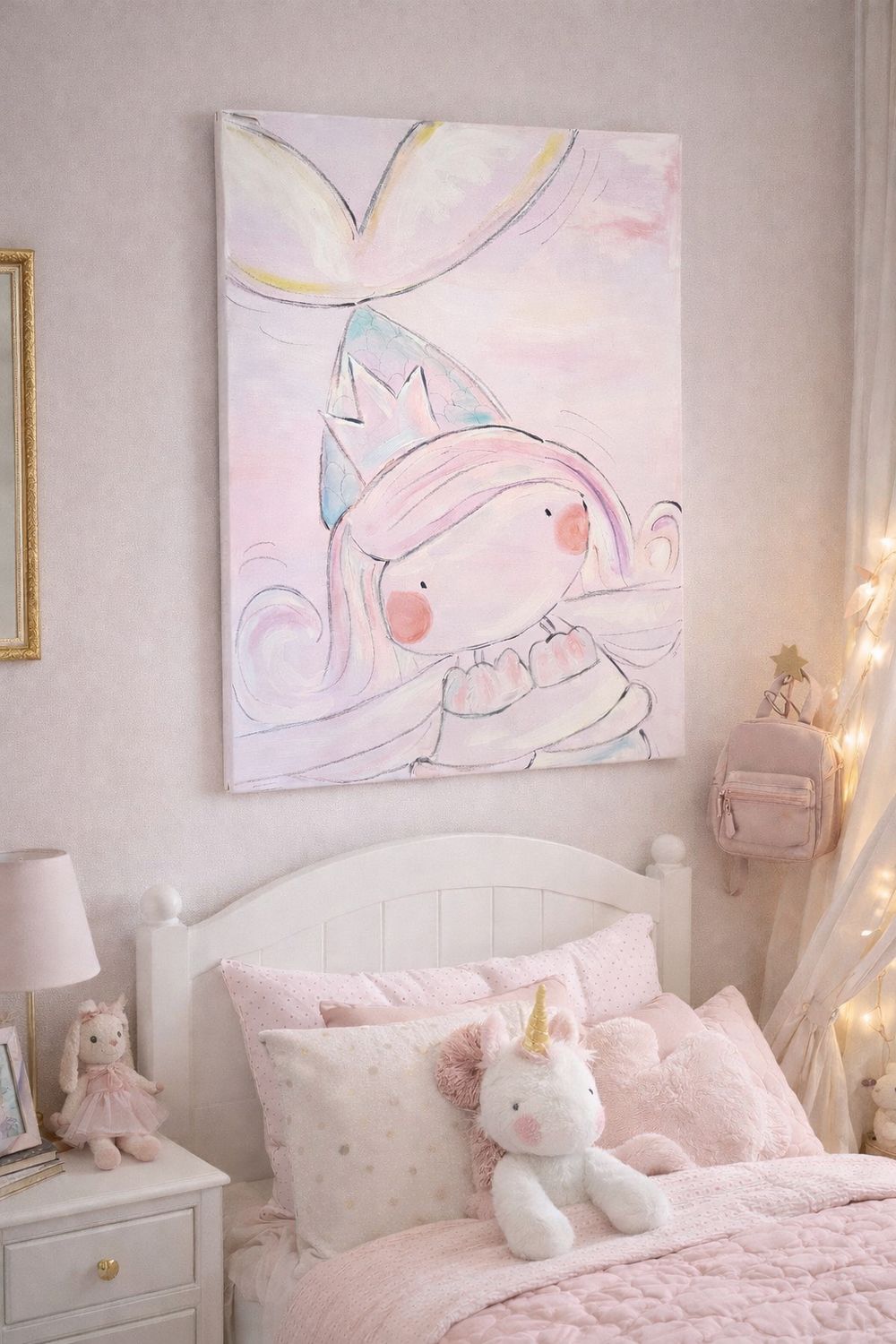 The Classic Mermaid – E.Gilbert Original Canvas