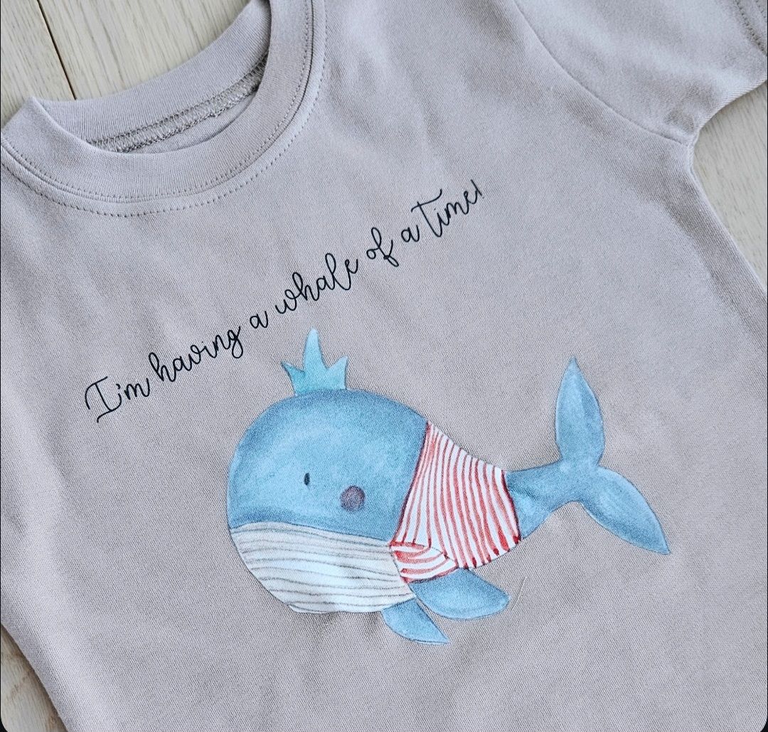 Personalised Whale T shirt