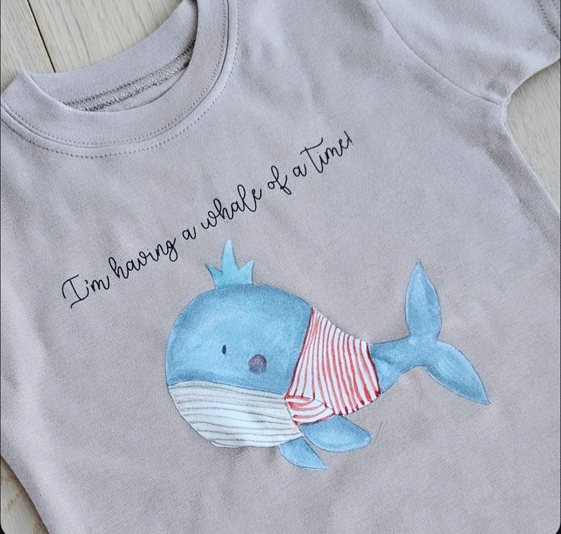 Personalised Whale T shirt