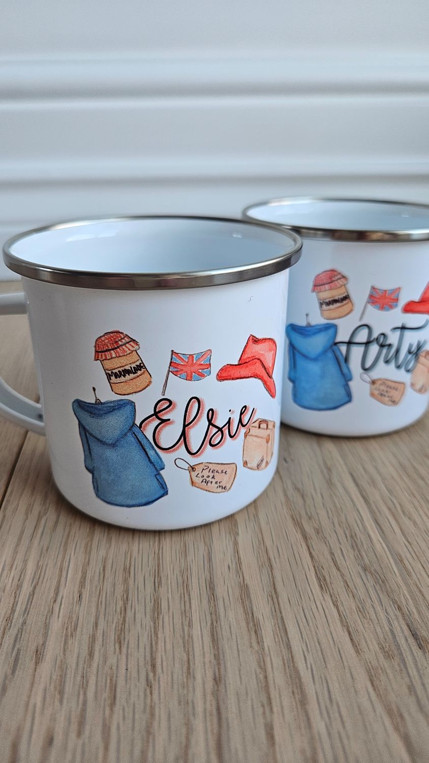 Bear in London stainless steel mug