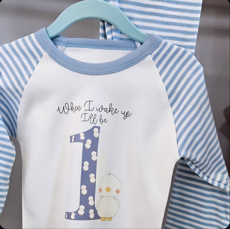 First Birthday Duck Pyjamas 