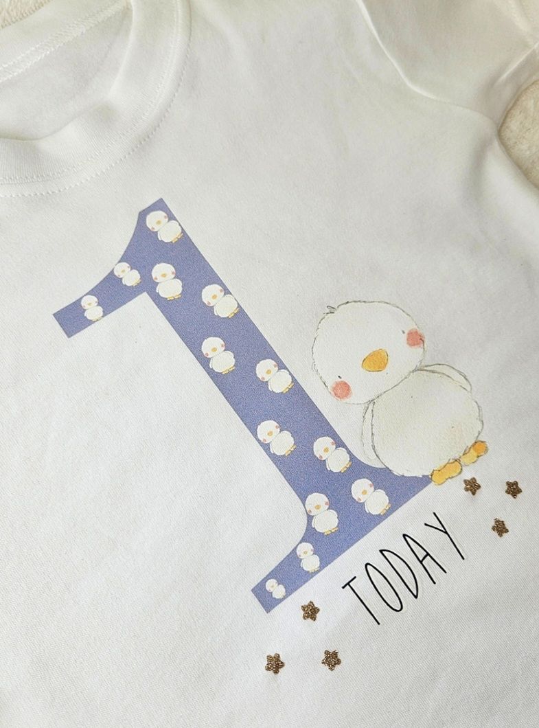 First Birthday Duck Tshirt