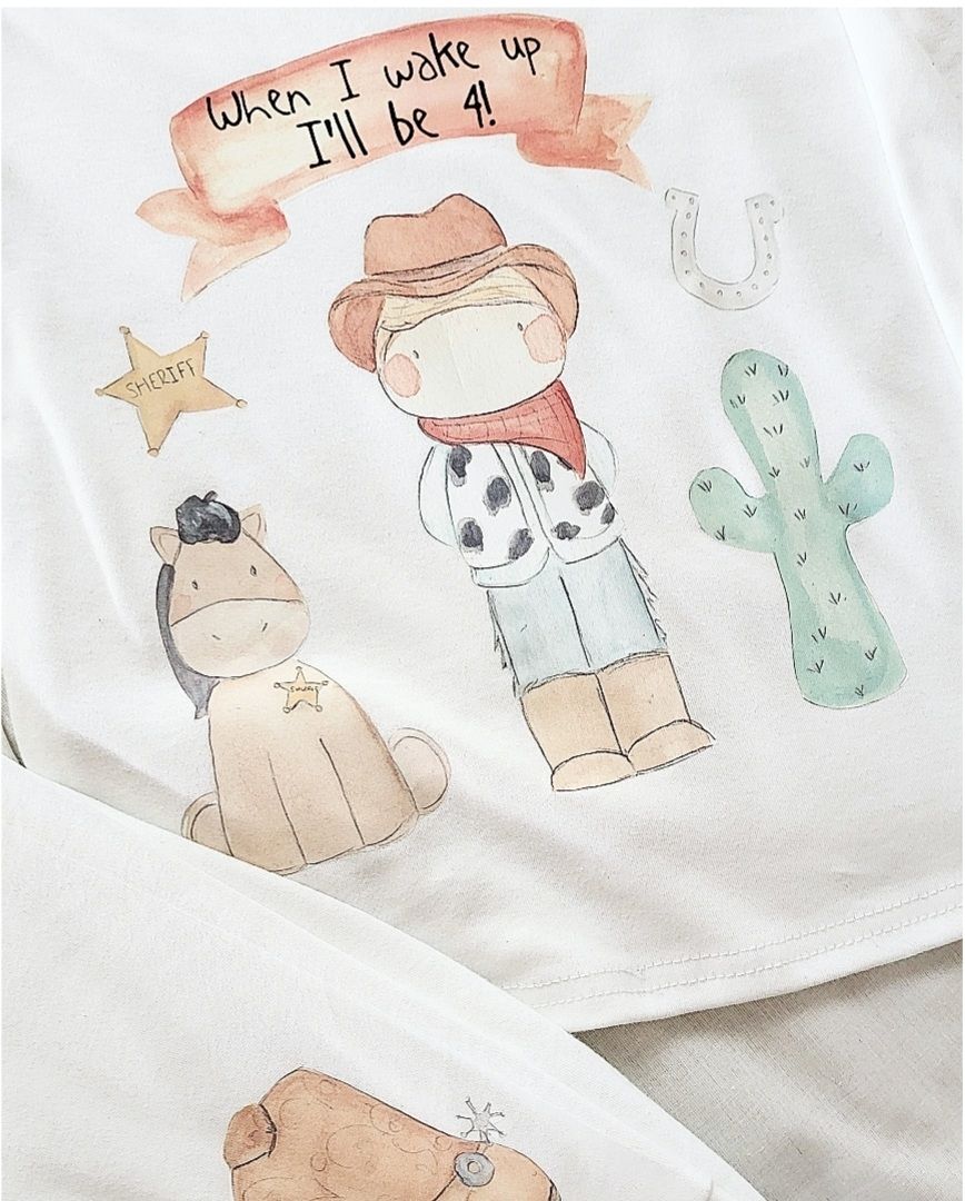 Cowboy Birthday Pyjamas Cowboy Birthday Pyjamas