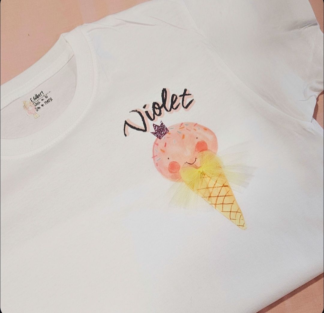 Personalised Ice Cream Summer T shirt