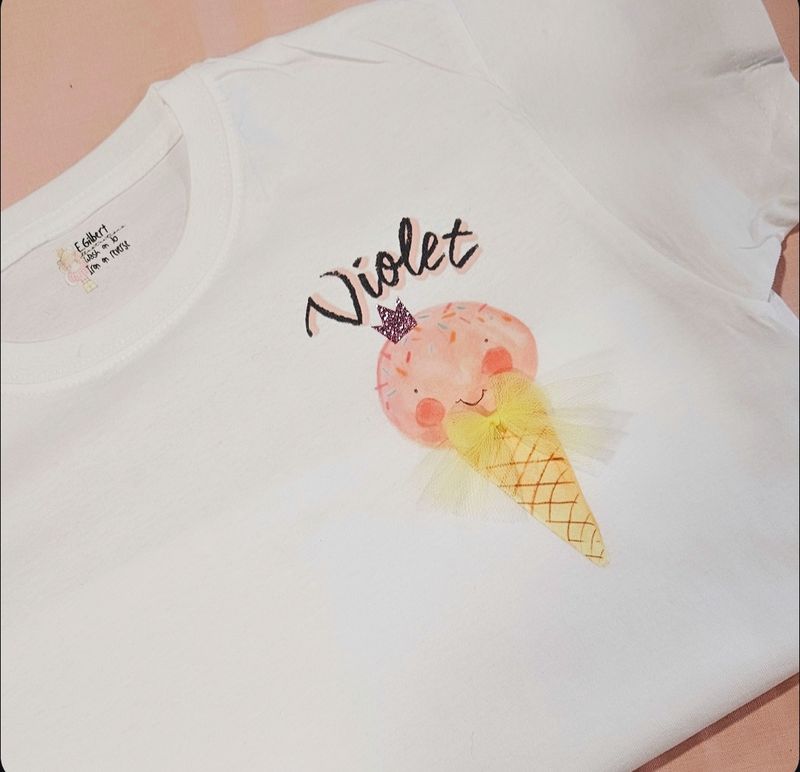 Personalised Ice Cream Summer T shirt