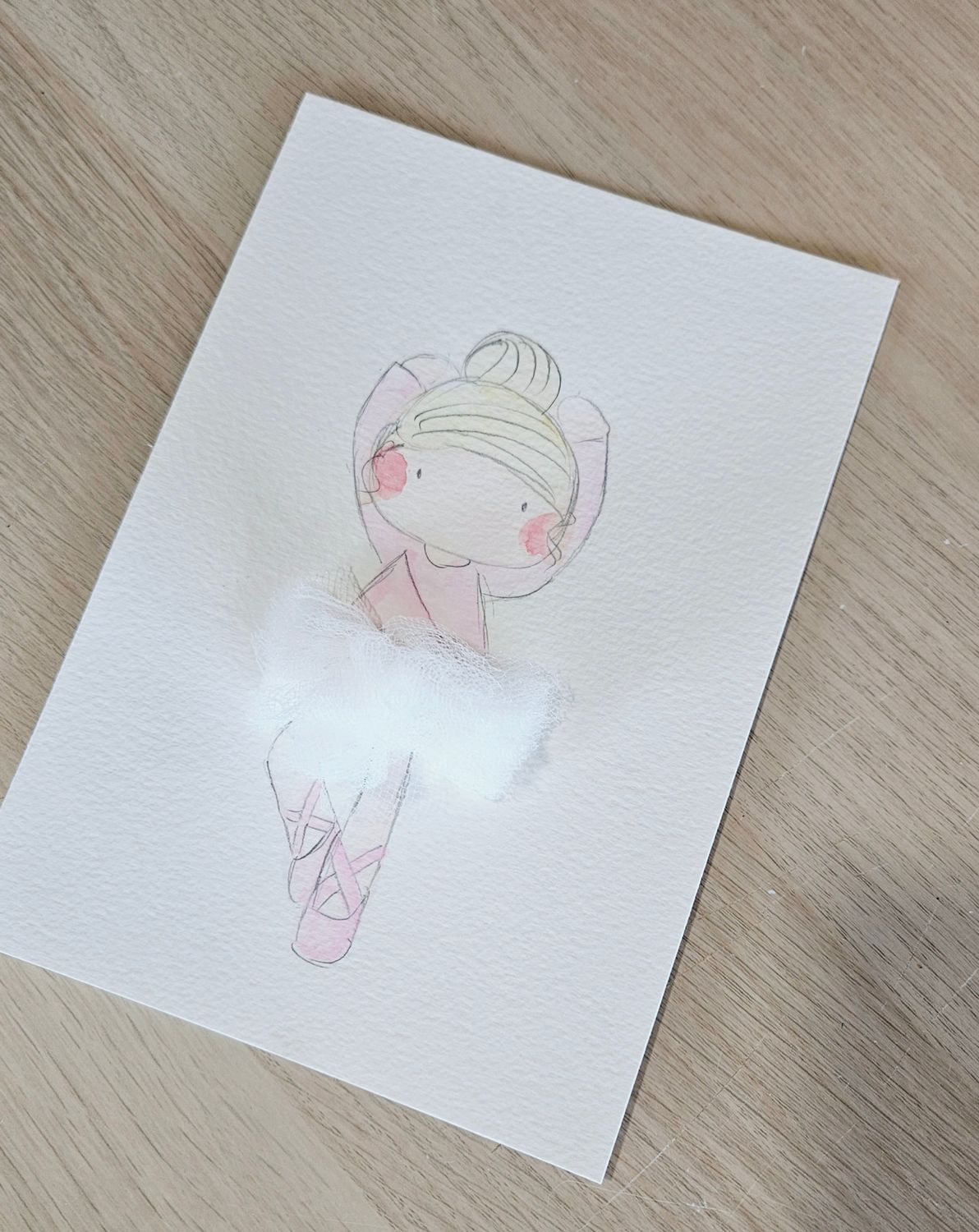 A5 ballerina painting