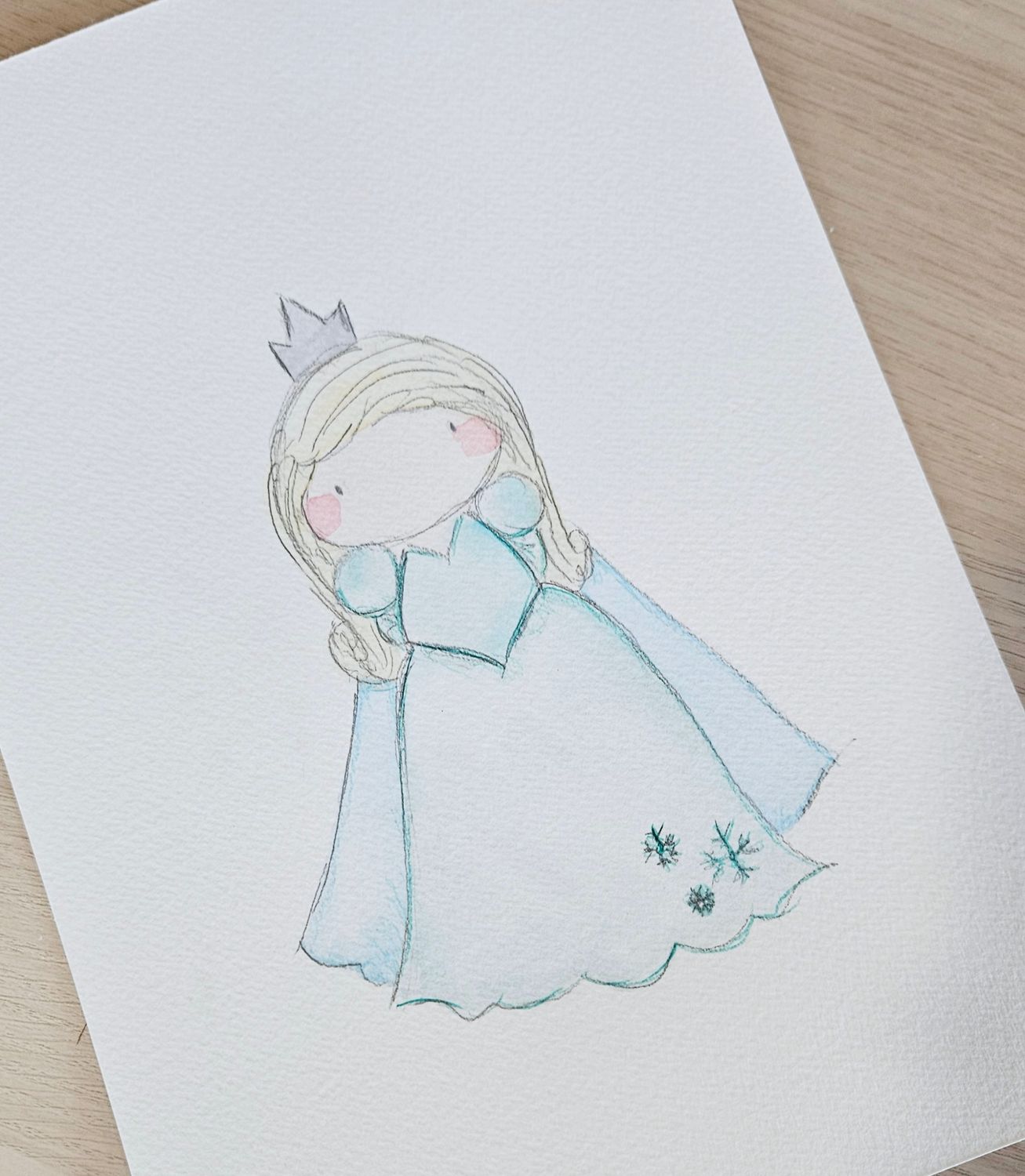 Elsa original a4 painting