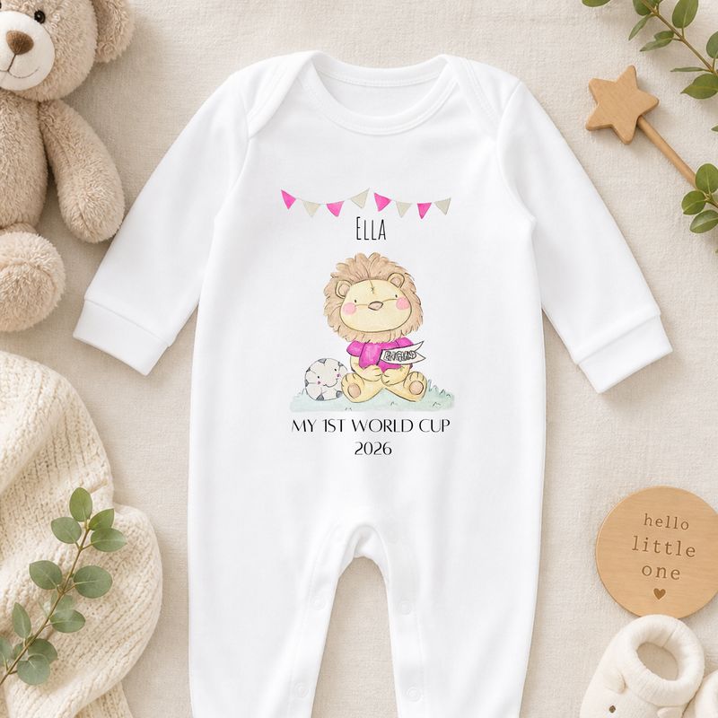 Personalised My 1st World Cup Sleepsuit