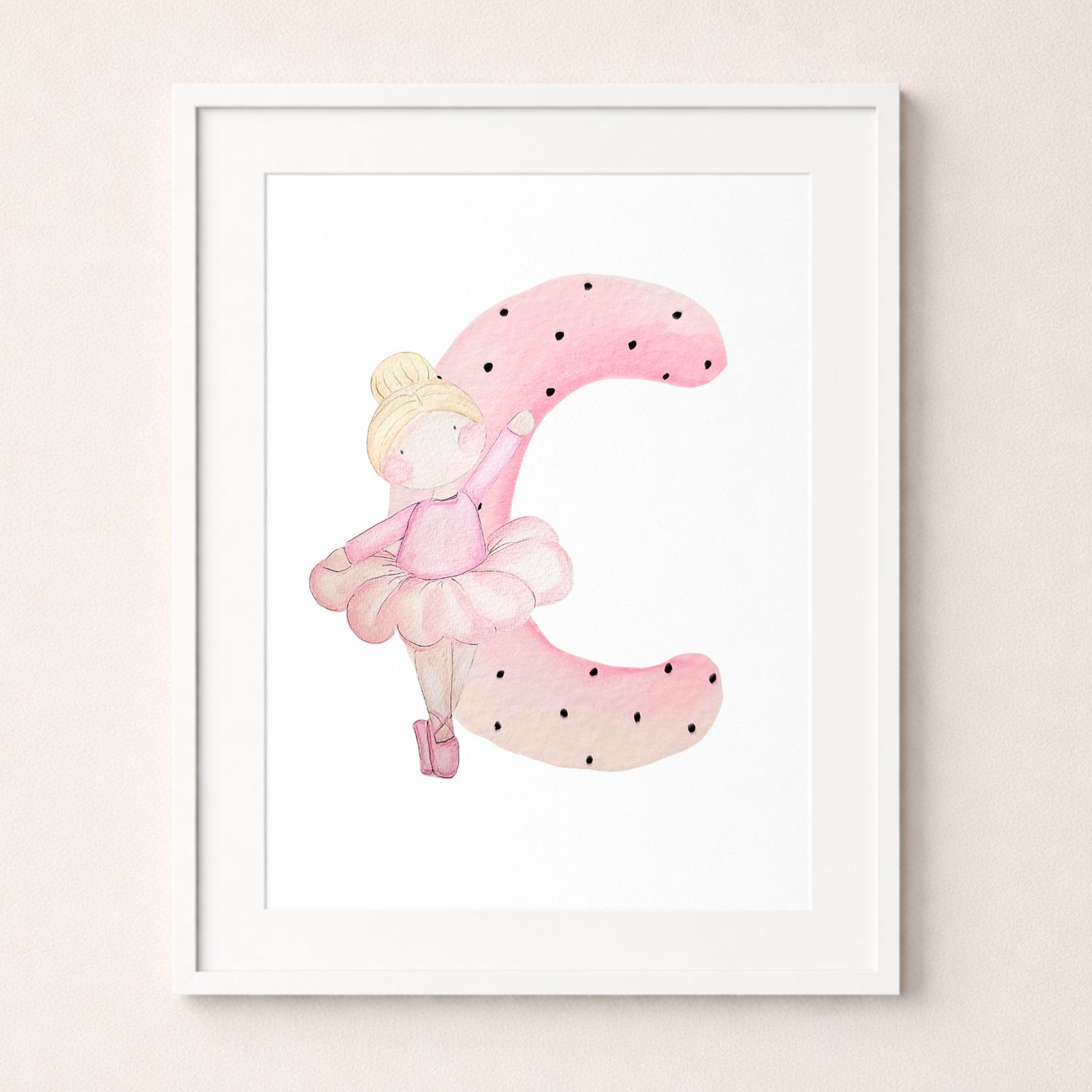Initial Ballerina print