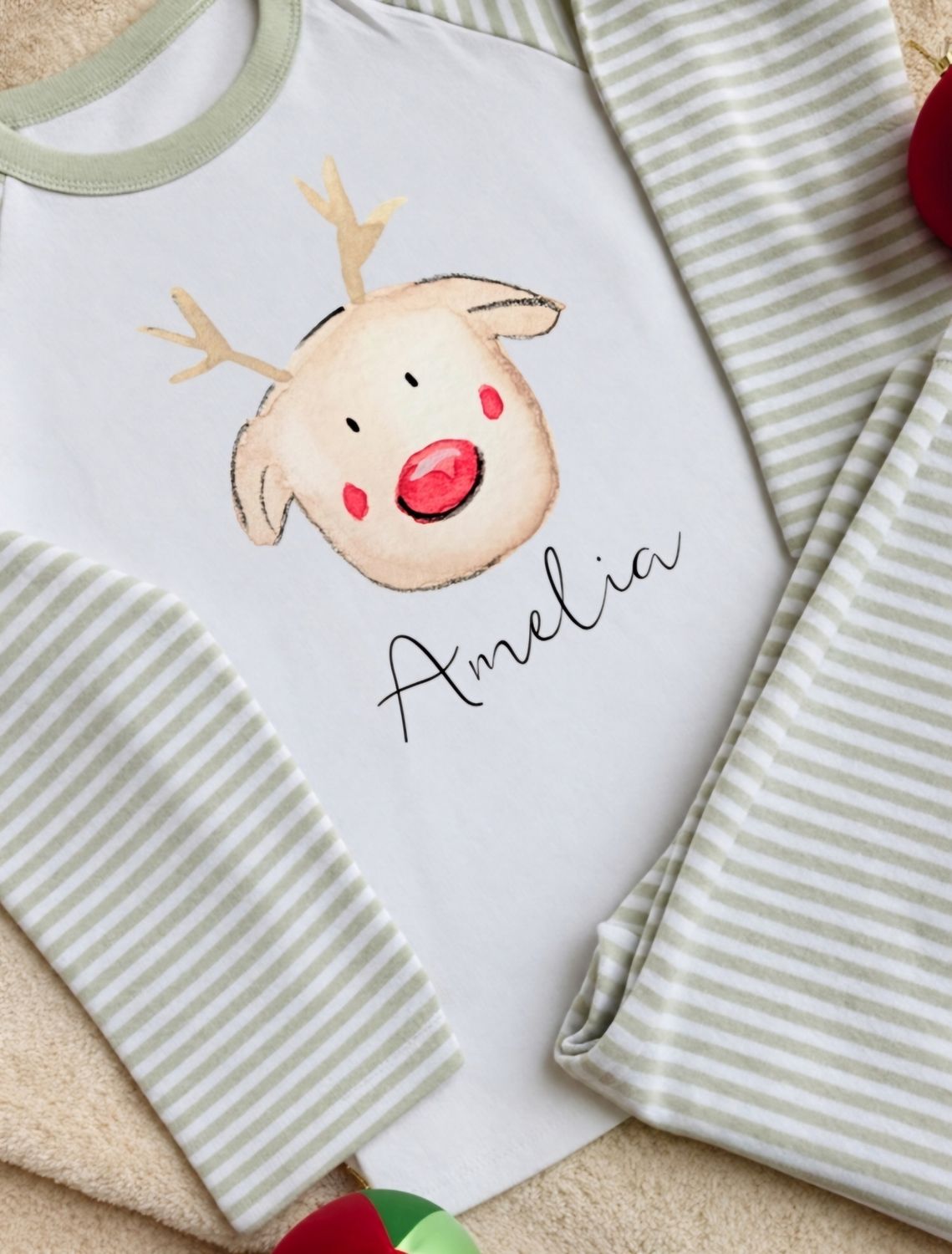 Personalised Reindeer Christmas Pyjamas Personalised Reindeer Christmas Pyjamas
