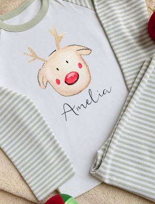 Personalised Reindeer Christmas Pyjamas Personalised Reindeer Christmas Pyjamas