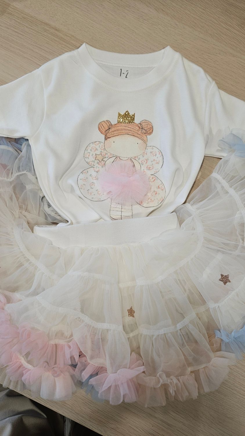 1 to 2 years fairy tshirt and tutu
