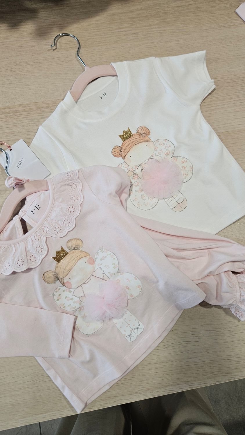 6 to 12 months fairy bundle tshirt and pjs