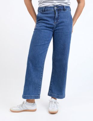 IZZY WIDE LEG JEAN - Dark Blue
