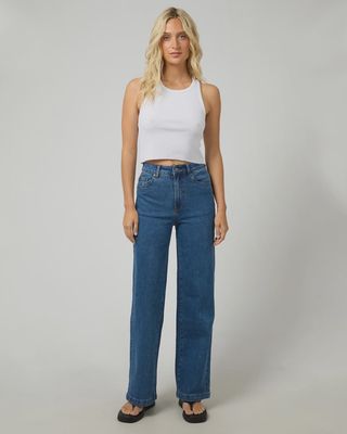 Jacqui Wide Leg - Heritage Blue