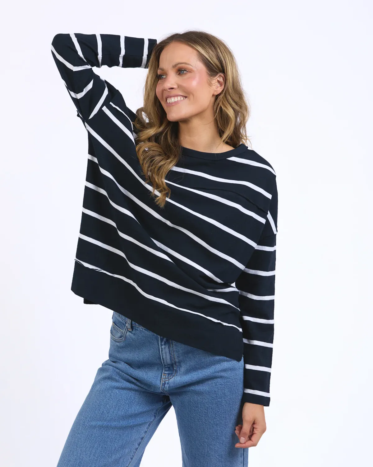 Jayne Stripe Throw on Top
