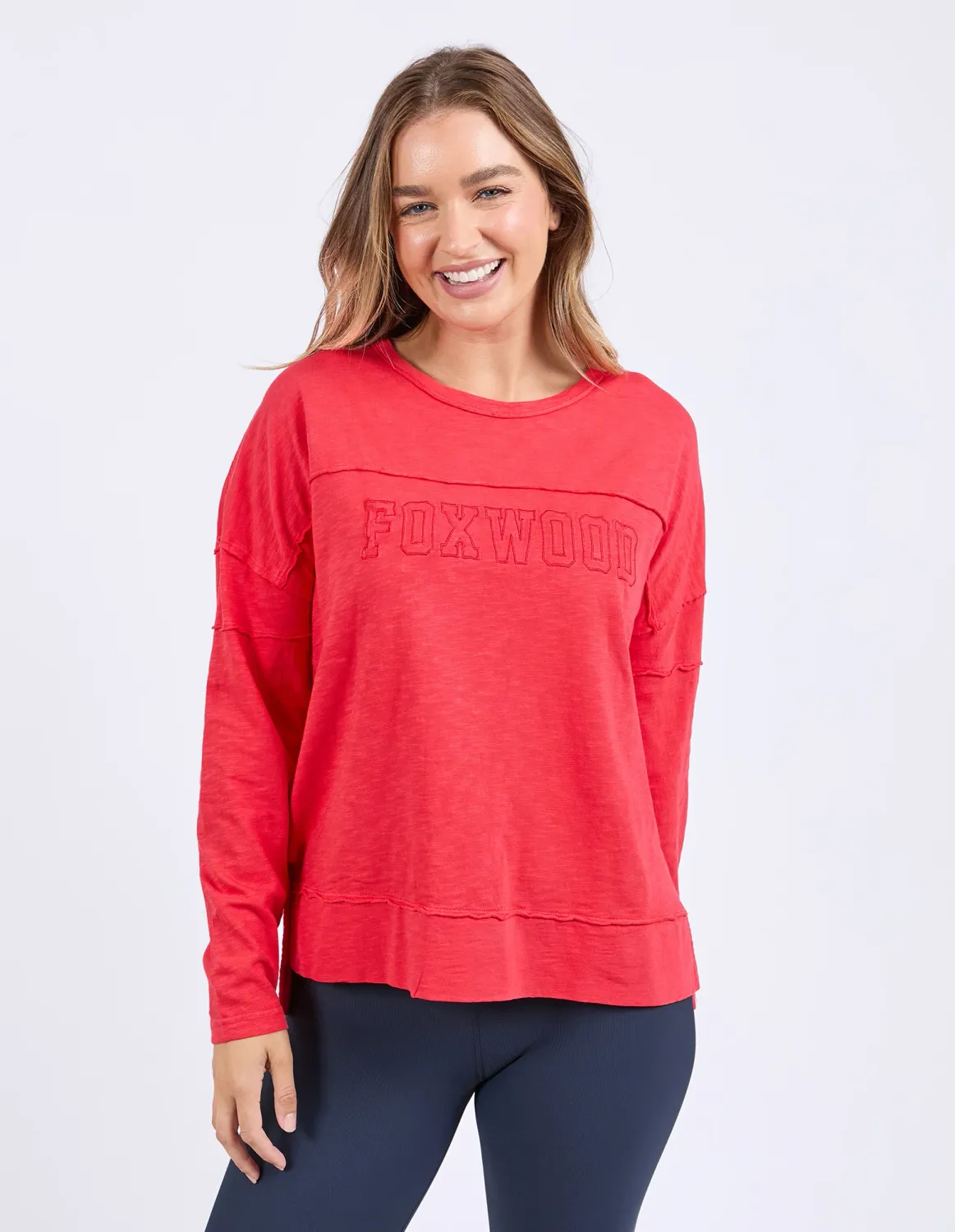 Throw On Tee, Colour: Red, Size: 8