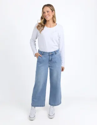 Izzy Wide Leg Jean - Vintage Blue