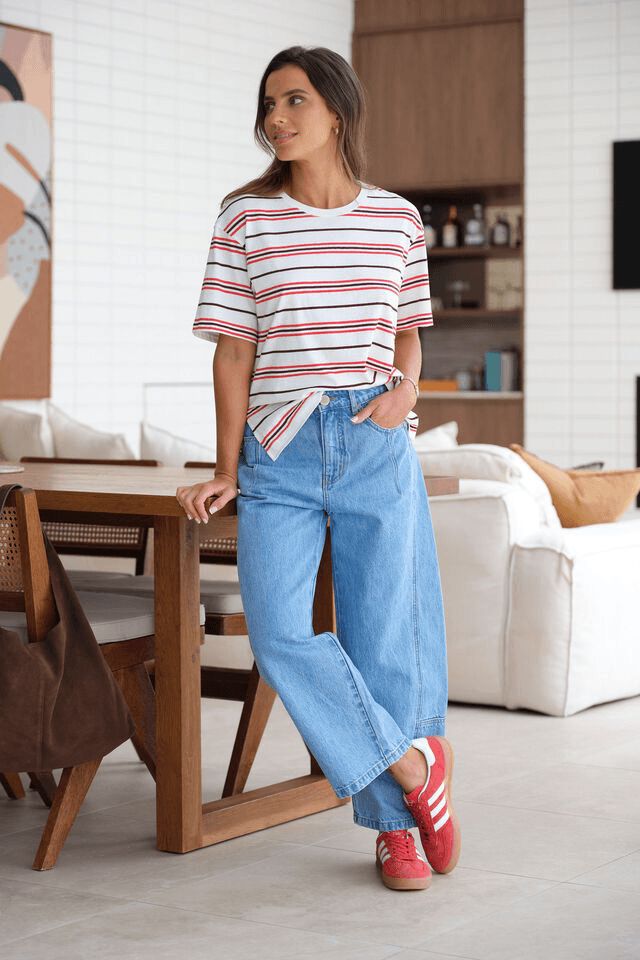 Demi Barrel Jean, Colour: Vintage Blue, Size: 8