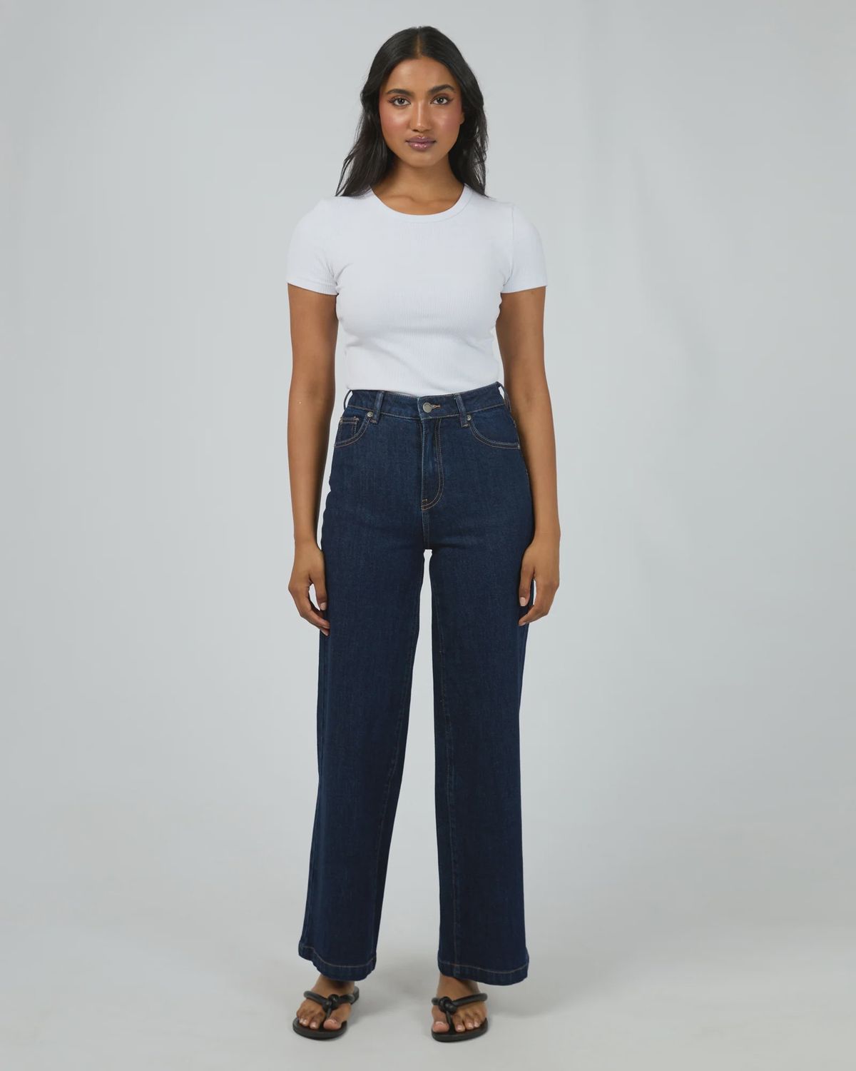 Jacqui Wide Leg - Indigo, Colour: Indigo, Size: 8