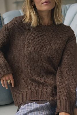 Sage Chunky Knit Crew