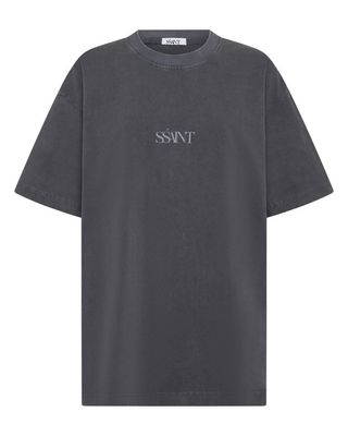 Acid Wash Grey No Vacancy Tee