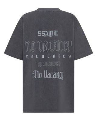 Acid Wash Grey No Vacancy Tee