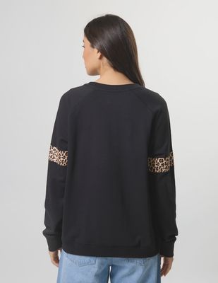 Classic Sweat Silver Cross Leopard