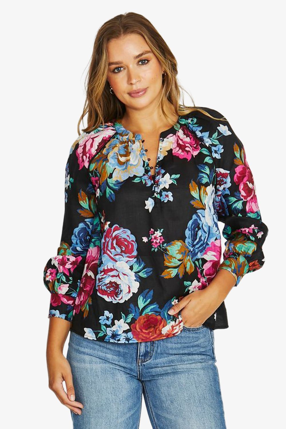 SUMMER ROMANCE TOP, Colour: MULTI, Size: 8