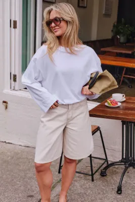 Olive Belted Denim Short
