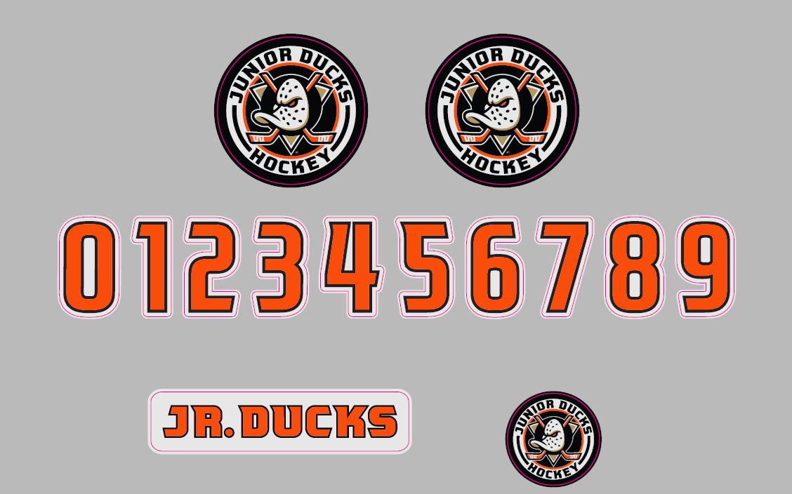 JR DUCKS HELMET DECALS S26