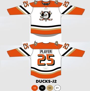 JR DUCKS AAA WHITE JERSEY S26