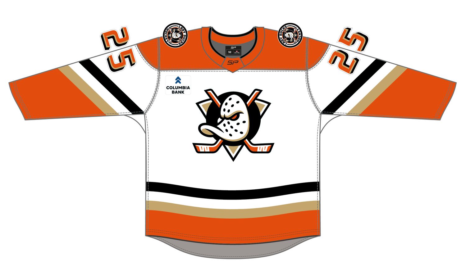 LADY DUCKS AAA WHITE JERSEY S26