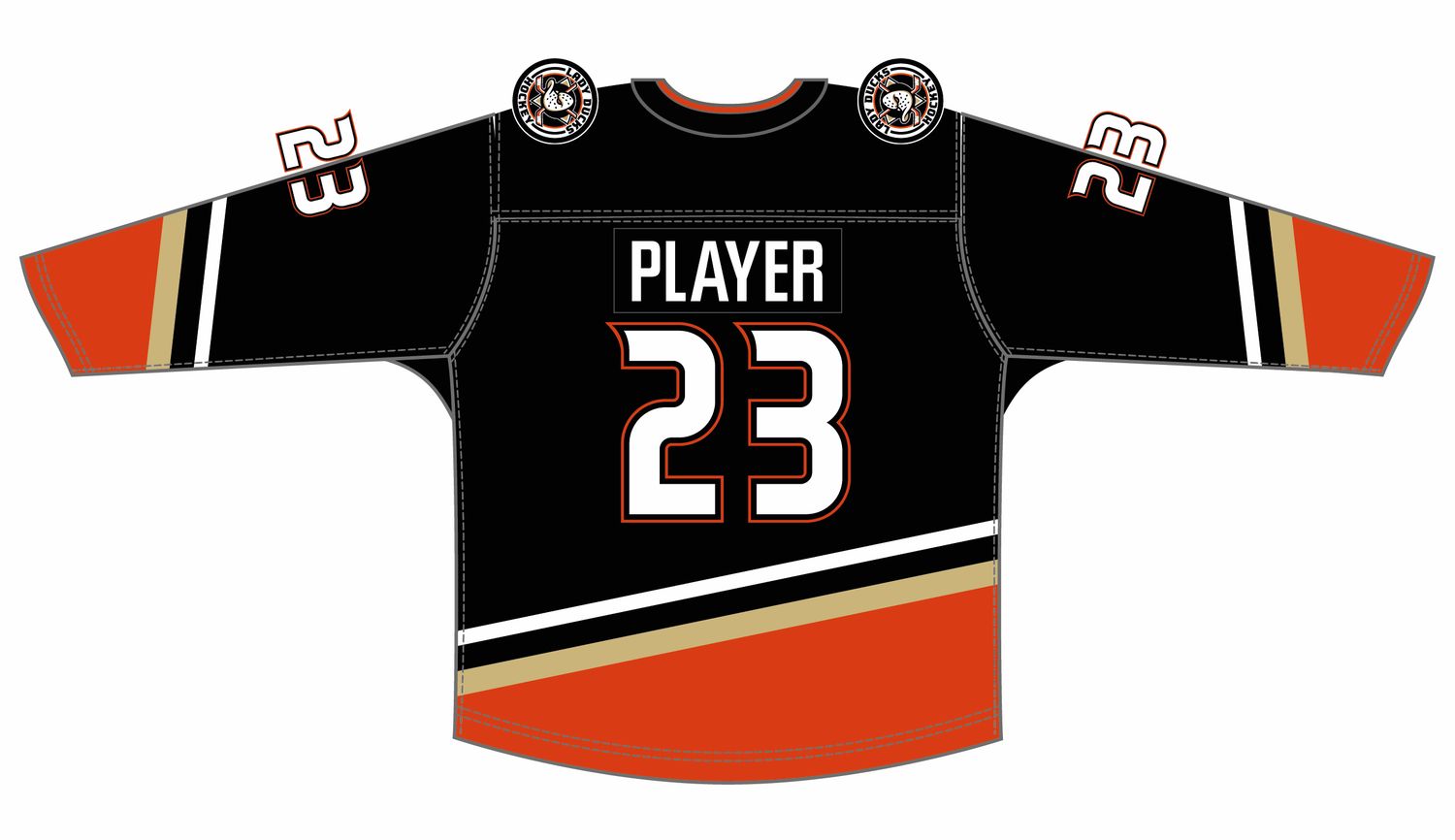 LADY DUCKS BLACK JERSEY S26