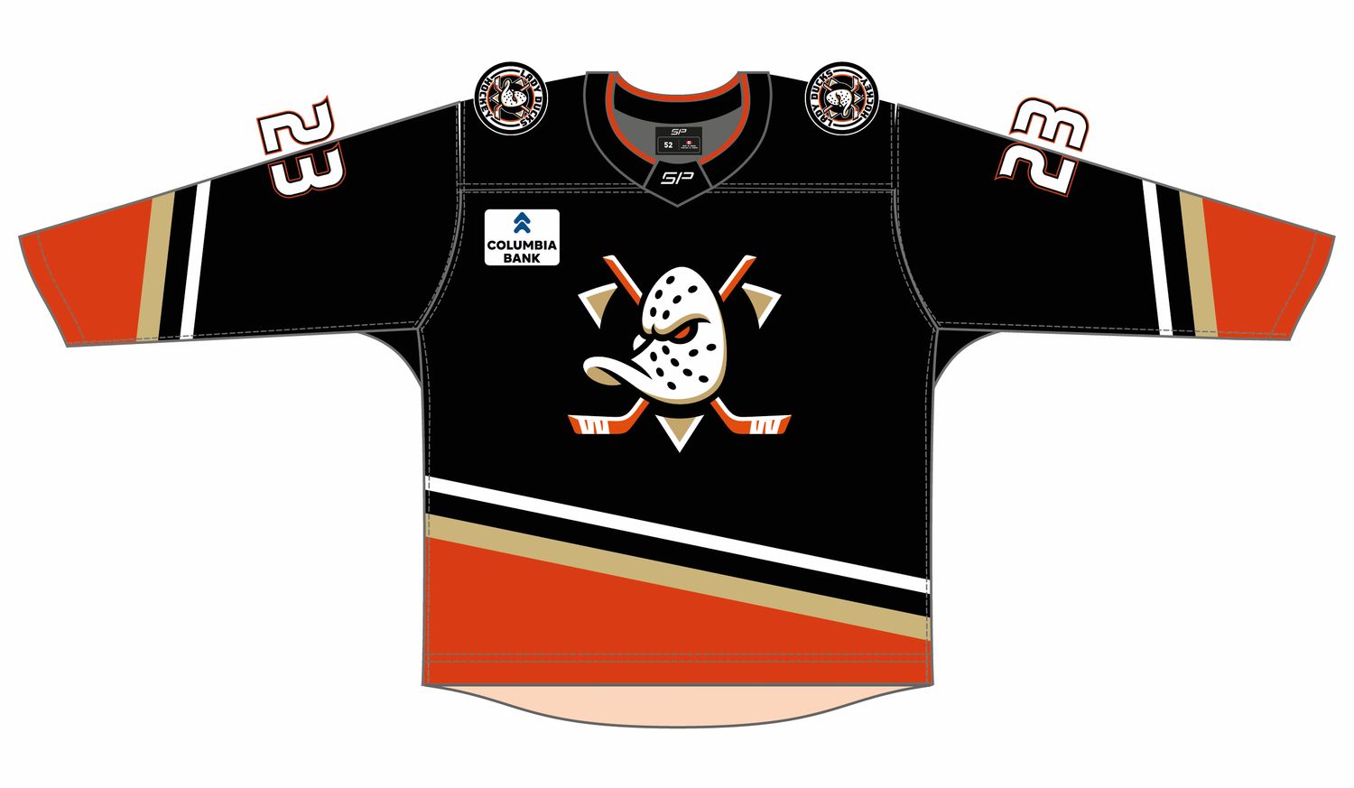 LADY DUCKS BLACK JERSEY S26