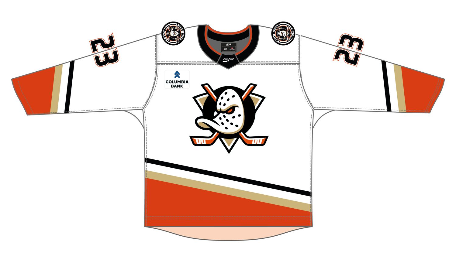 LADY DUCKS WHITE JERSEY S26