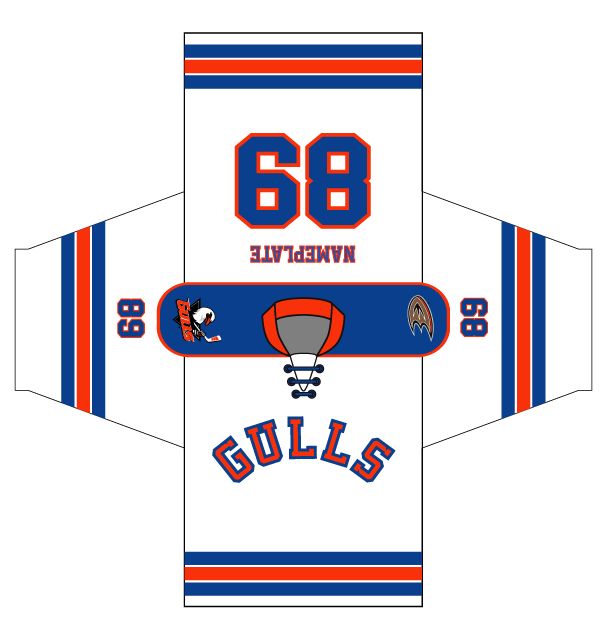JR GULLS AA WHITE JERSEY S26