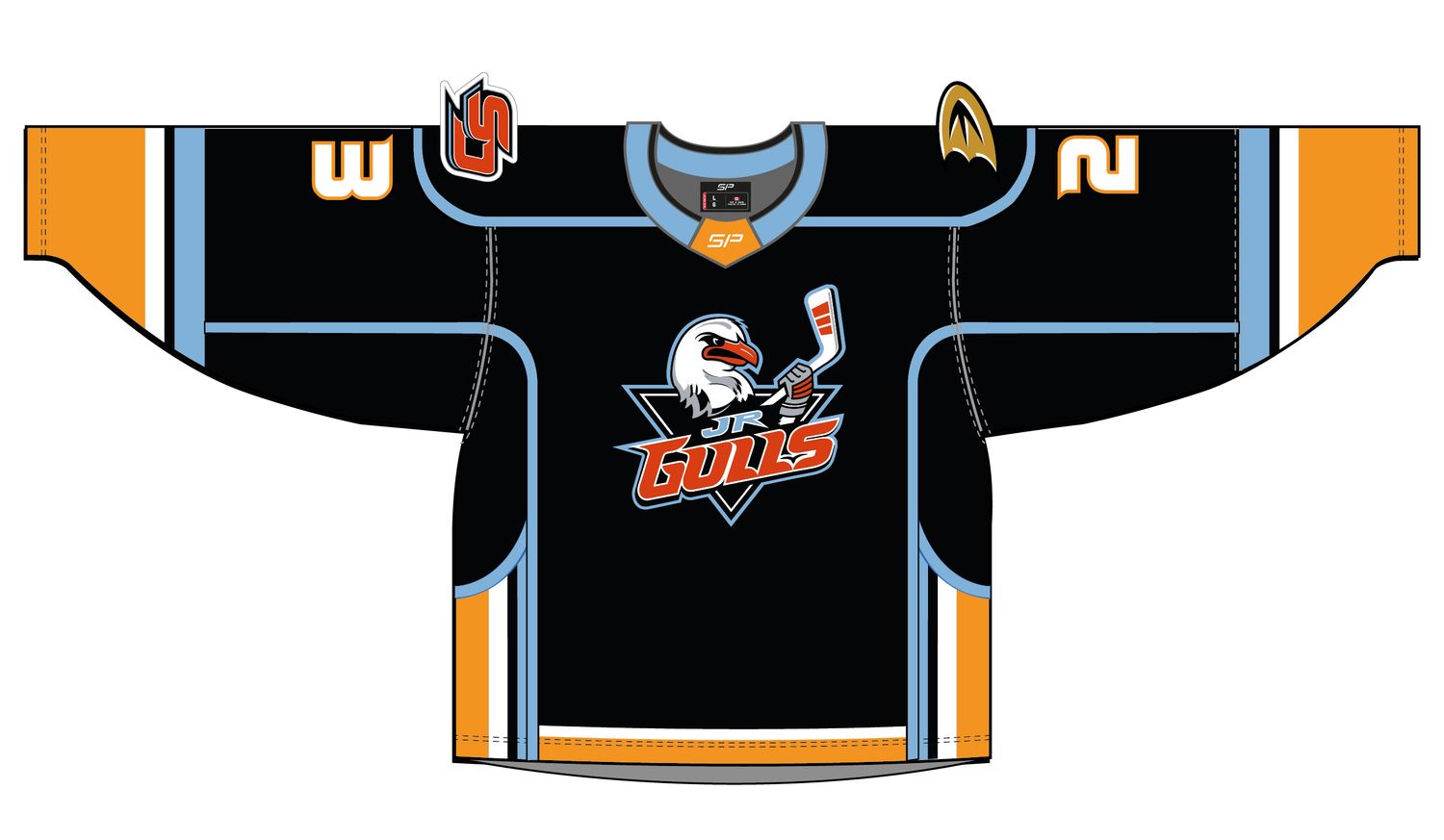 JR GULLS BLACK JERSEY