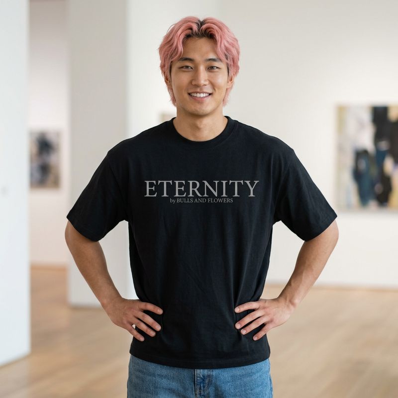Eternity Minimal Logo T-Shirt | Monochrome Serif Typography