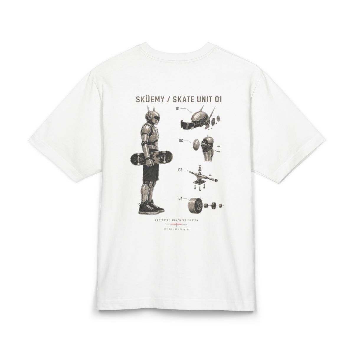 BAF - Sküemy Skate Unit 01 Diagram BAF - Sküemy Skate Unit 01 Diagram, Clothing sizes: XS, Stanley Stella Colors: White