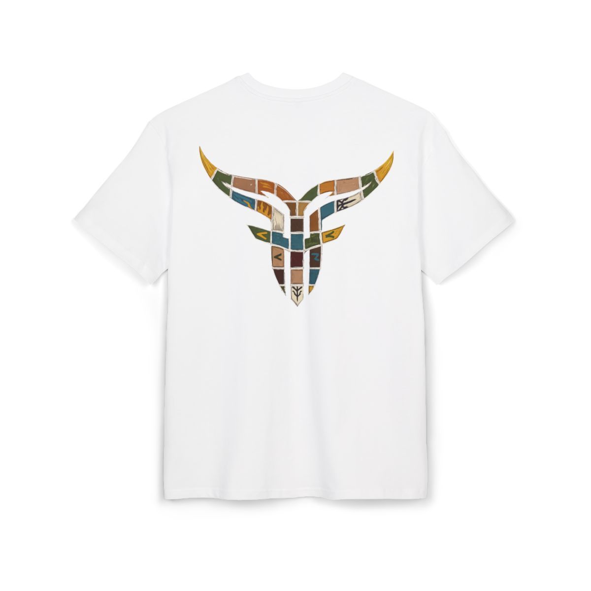Bulls and Flowers Vintage Mosaic Bulls and Flowers Graphic Tee