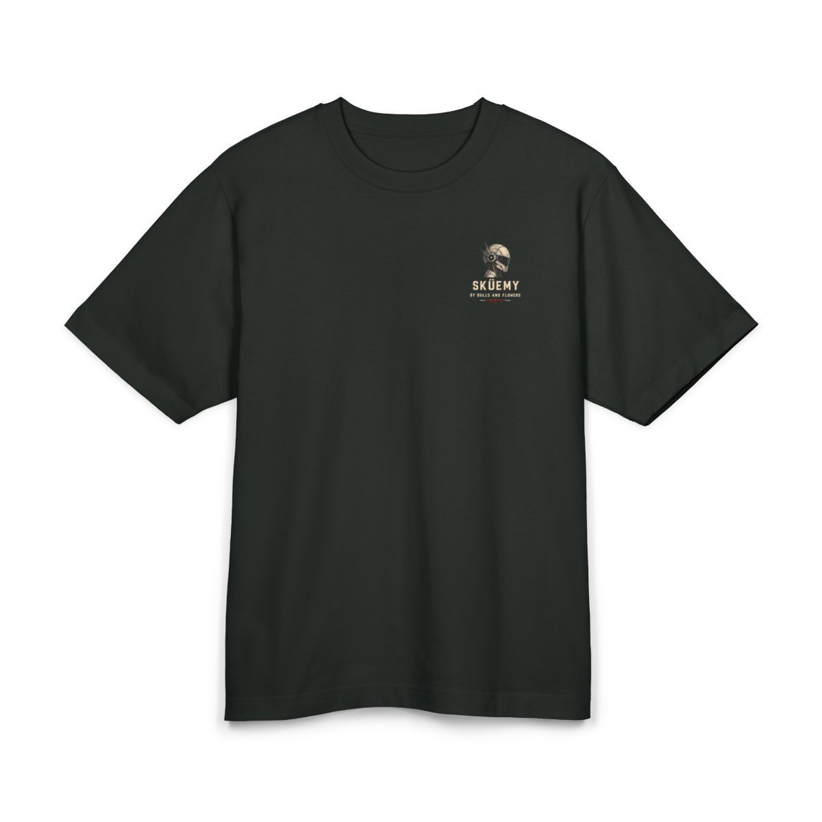 Skuemy System Failure Robot Graphic Tee | Cyberpunk Helmet Tech Design